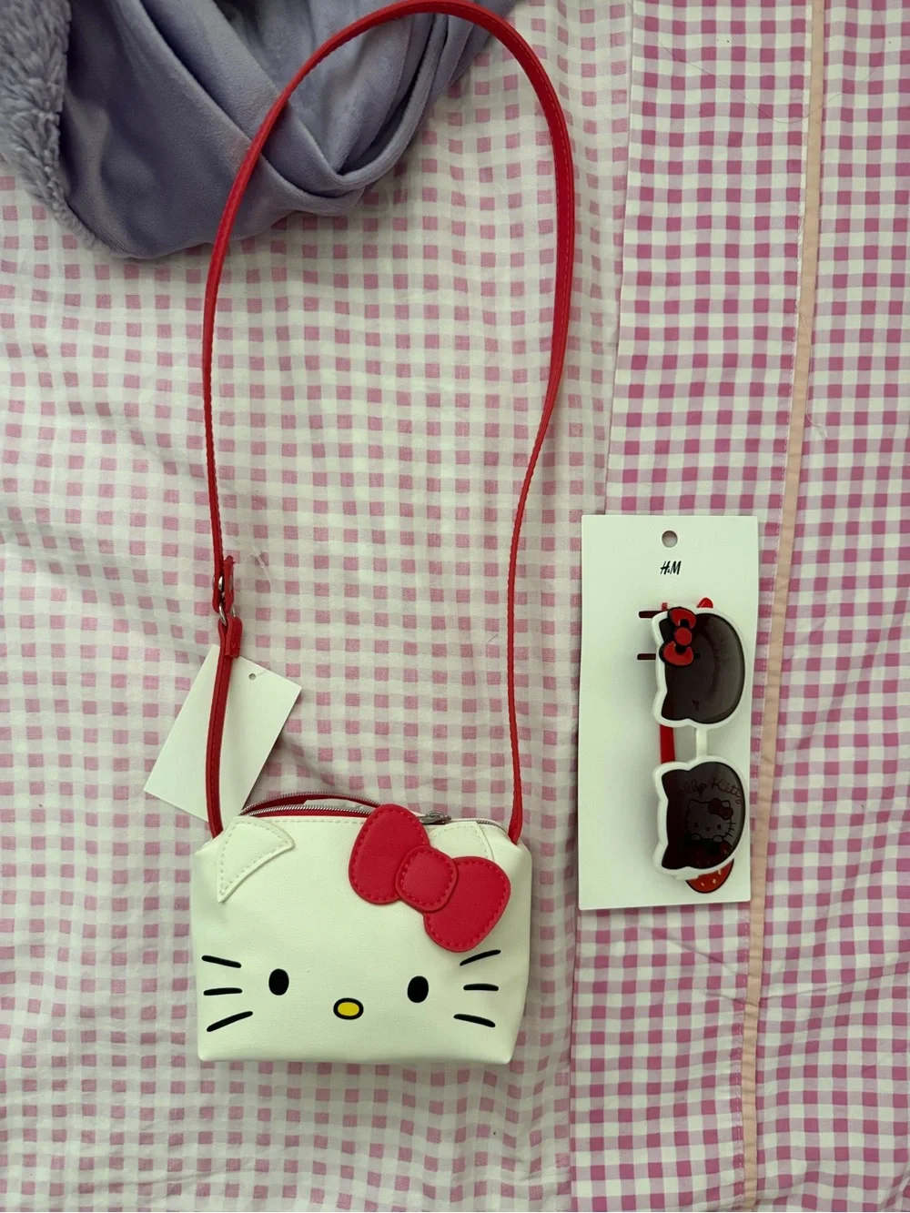H&M White & Red Hello Kitty Kids Crossbody Bag